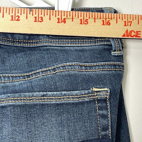 American Eagle Outfitters Jeans Women's SZ 12 Blue Denim Kick Boot SUPER STRETCH - Picture 11 of 13